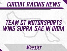 Team GT Motorsports wins SUPRA SAE in India on Hoosiers